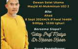 Poster Bengkel Solat Uzur   8 September 24